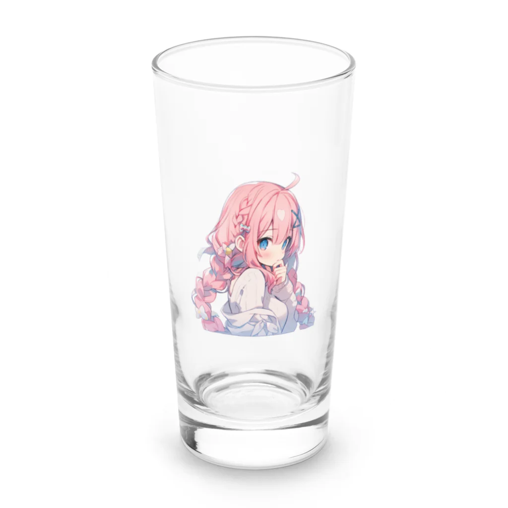 KAMIBUKROのかわいい女の子 Long Sized Water Glass :front