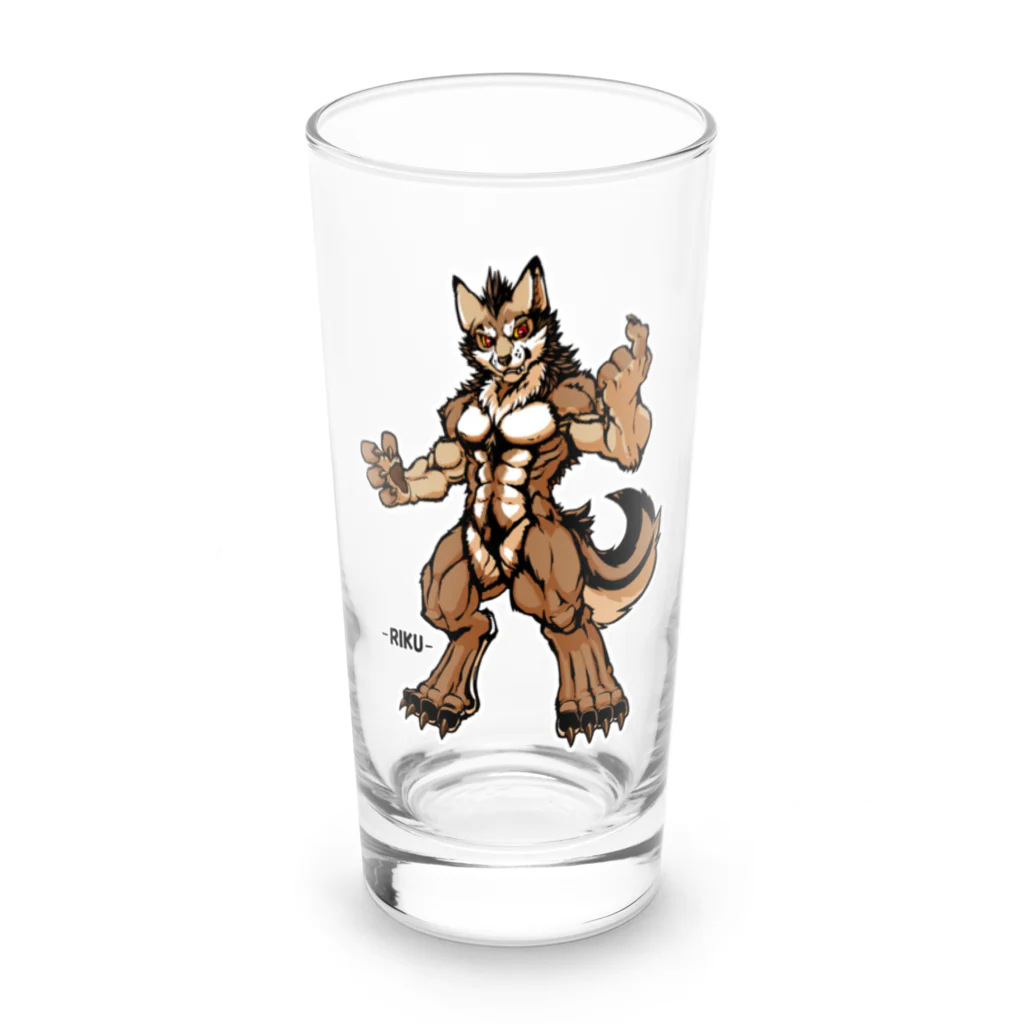 TIGER WINGS webの陸くんver.2 Long Sized Water Glass :front