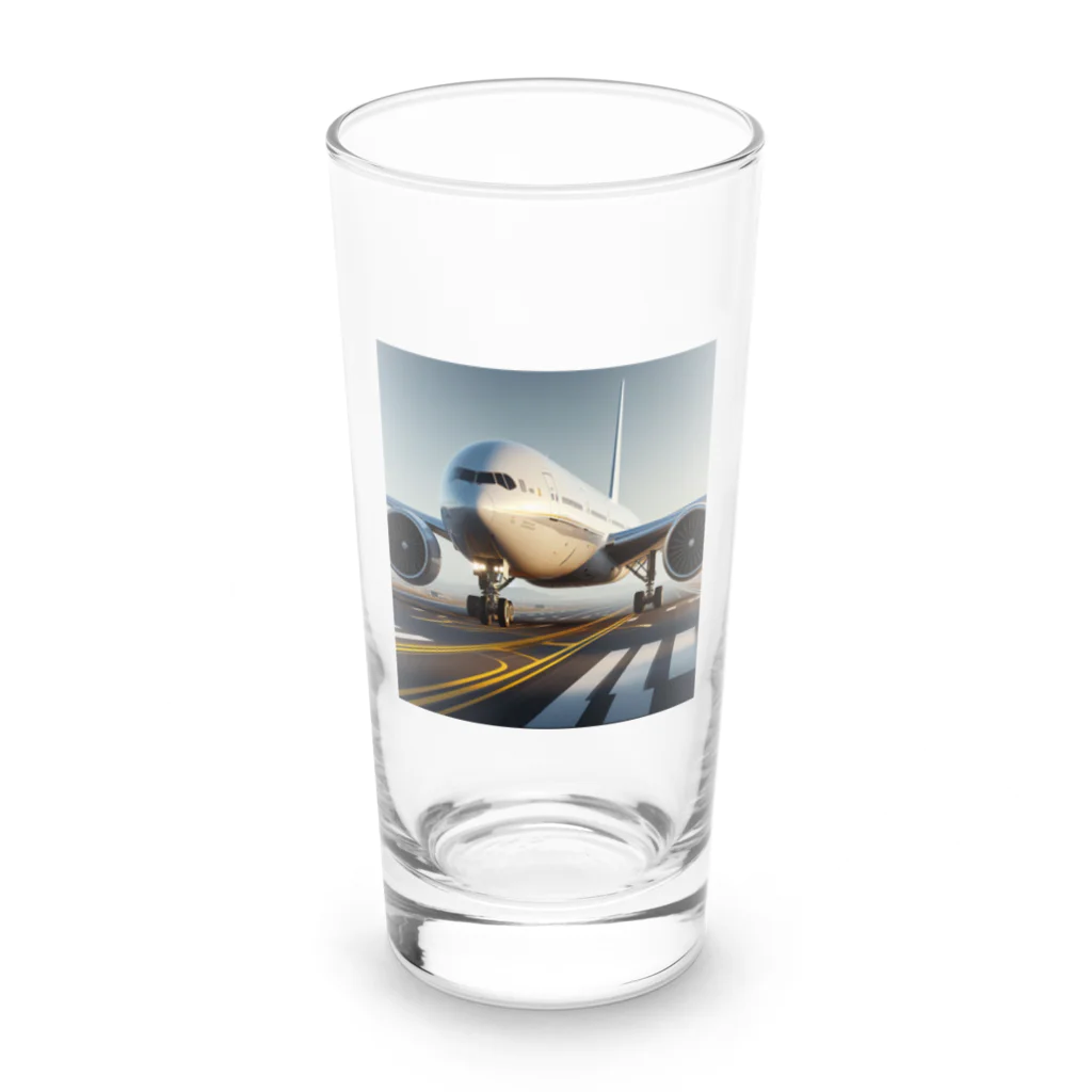 uj-ojiasnのかっこいい飛行機 Long Sized Water Glass :front
