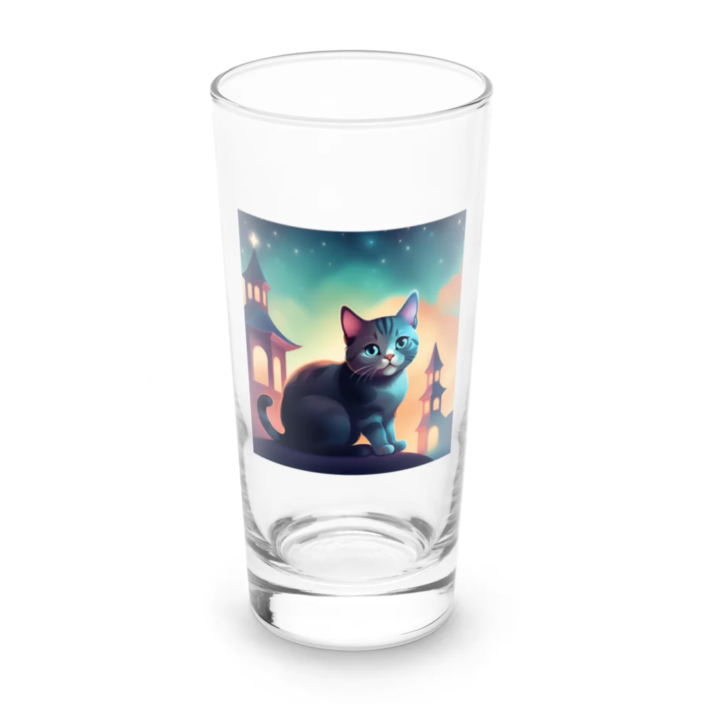 ai美女ショップのかわいい猫 Long Sized Water Glass :front