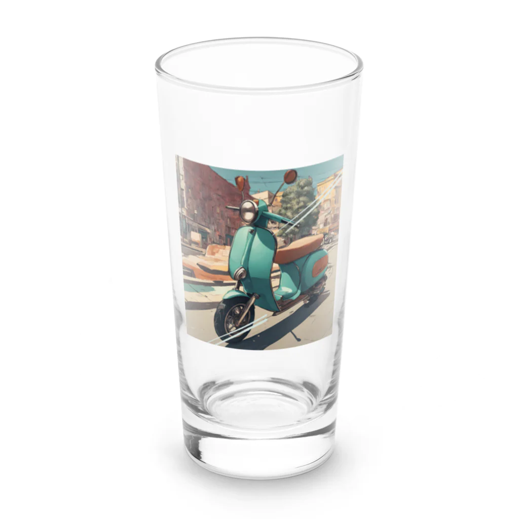 d-cuteのスクーターでお出かけしよう Long Sized Water Glass :front