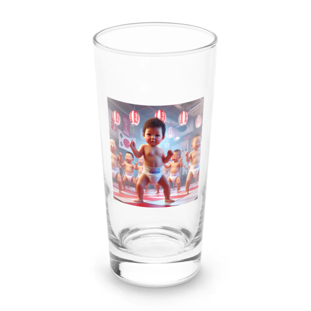 taka-kamikazeのダンシング赤ちゃん Long Sized Water Glass :front