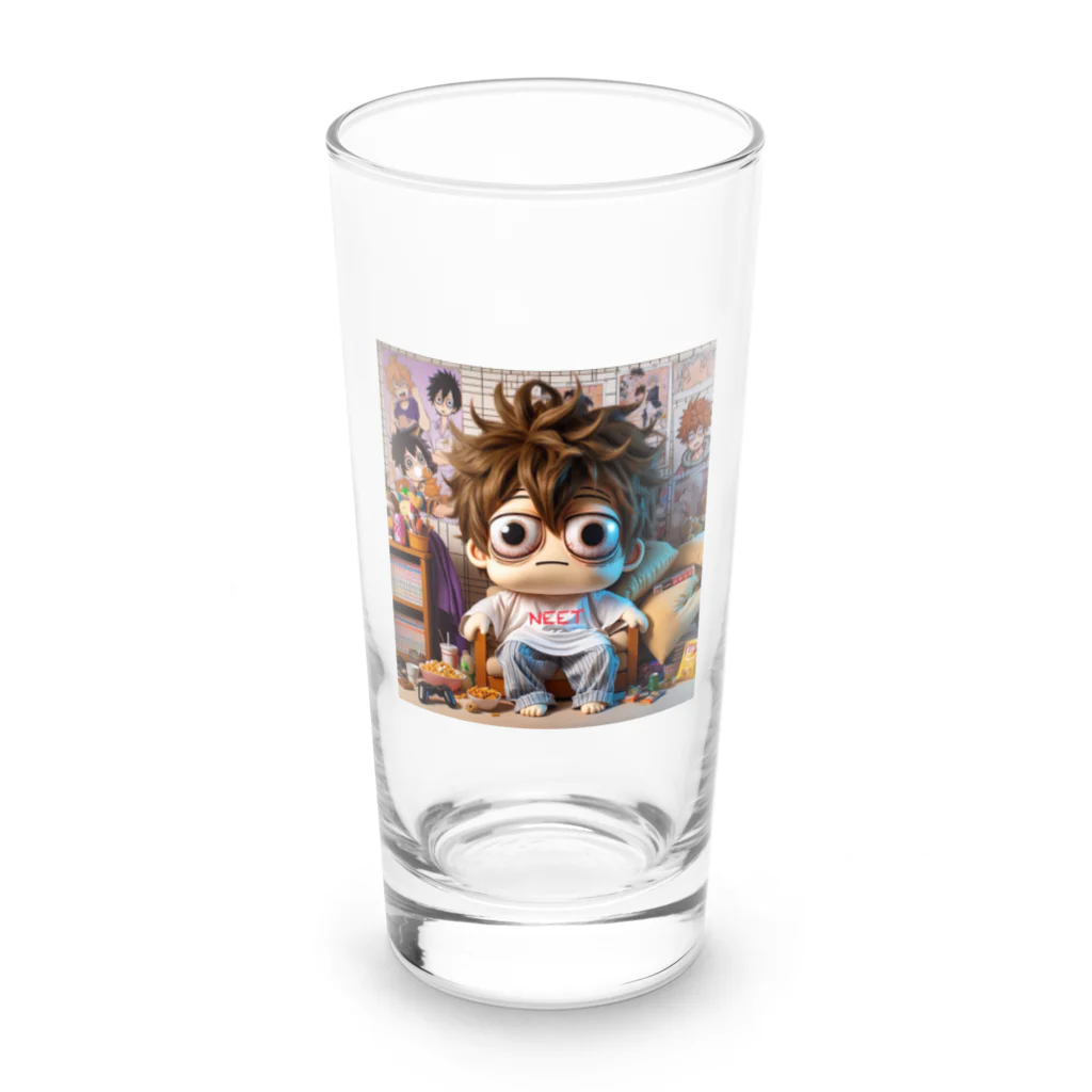 ニコネガショップのニート君 Long Sized Water Glass :front