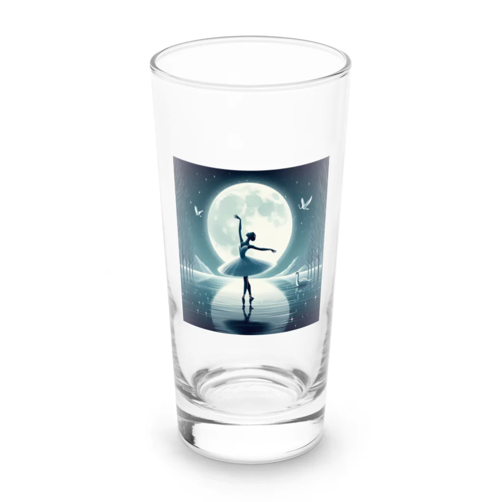 ポロムのおみせの湖に佇むオデット Long Sized Water Glass :front