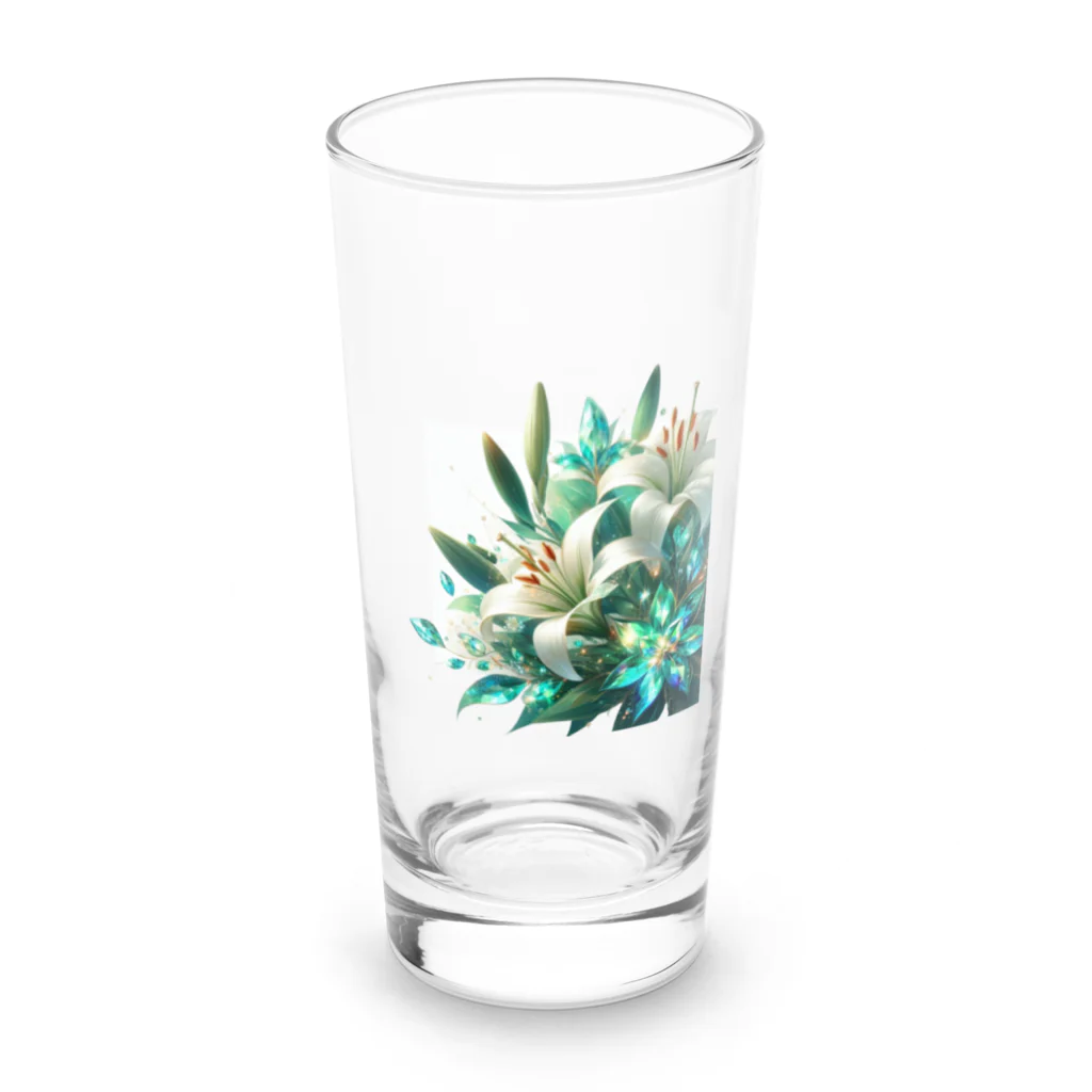 レベルUPのユリ×エメラルド Long Sized Water Glass :front