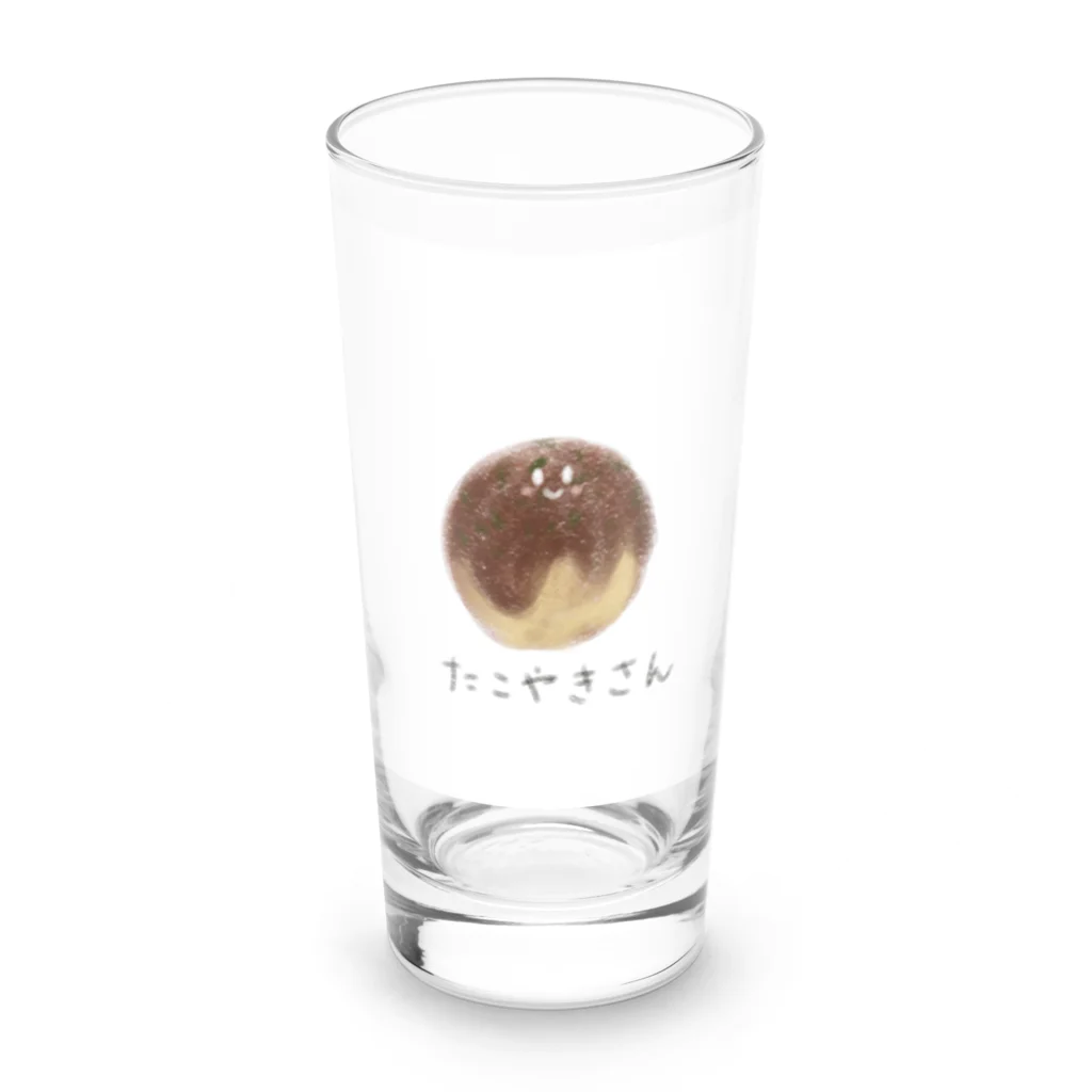 Sky_fumiのたこやきさんのやさしいTシャツたち Long Sized Water Glass :front