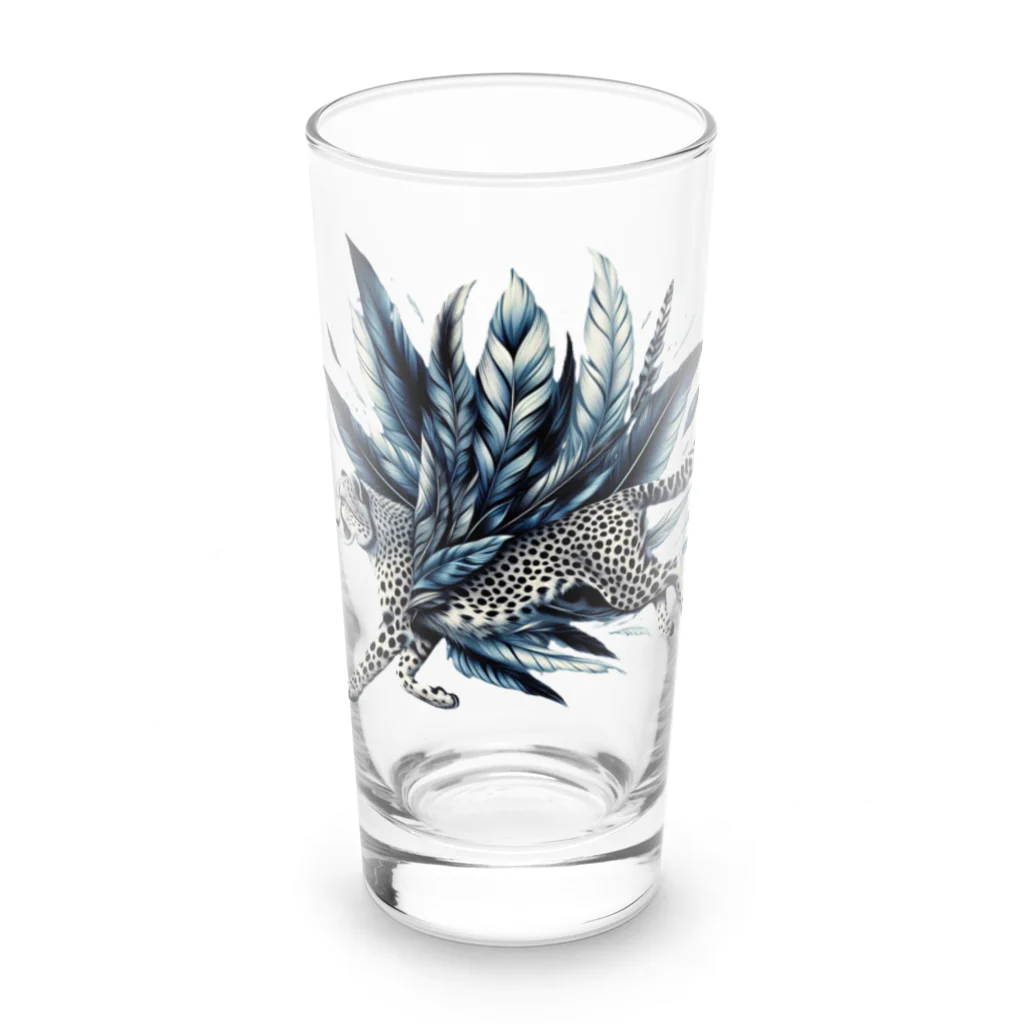 FUMYのフェザーランナーcheetah Long Sized Water Glass :front