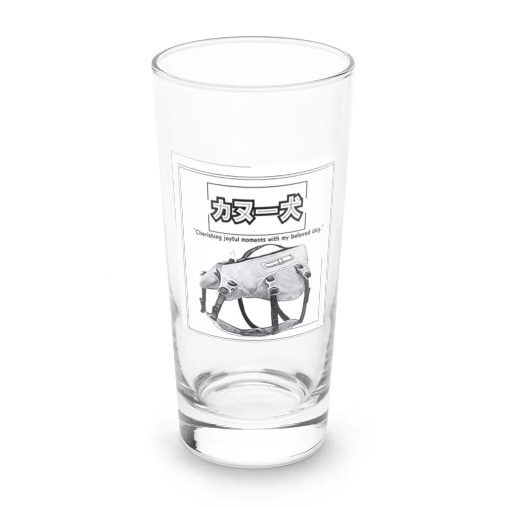 rokkakukikakuのカヌー犬　ライフジャケット Long Sized Water Glass :front