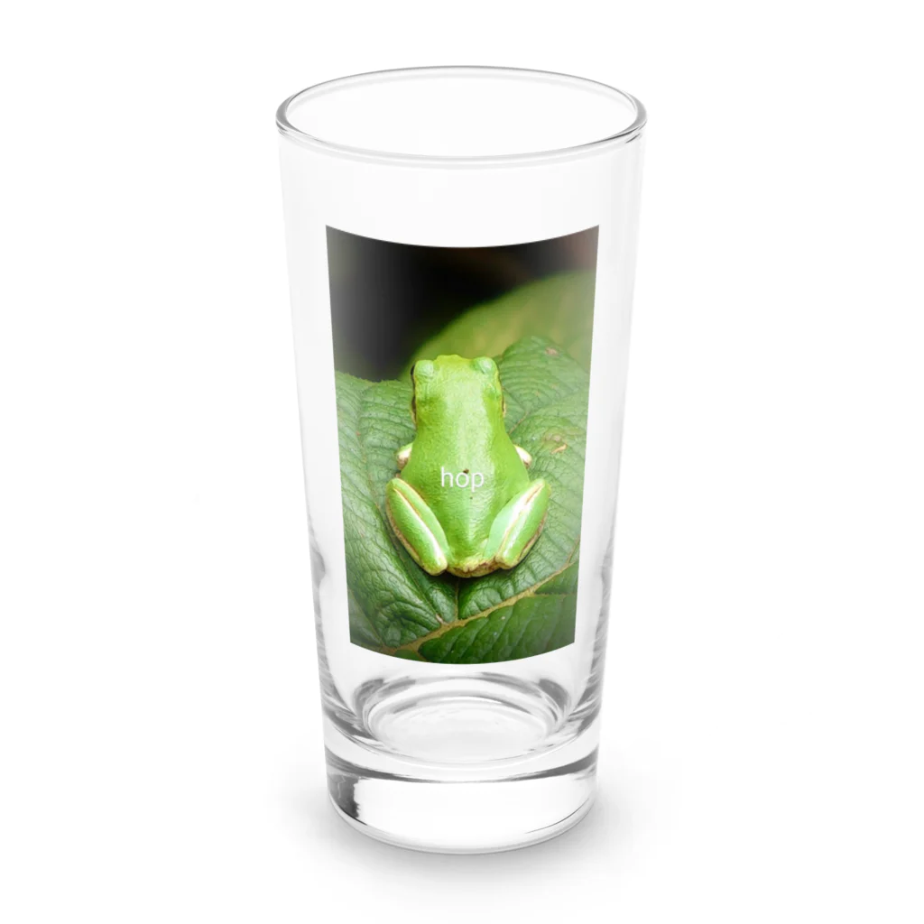 nl40のかえる hop Long Sized Water Glass :front