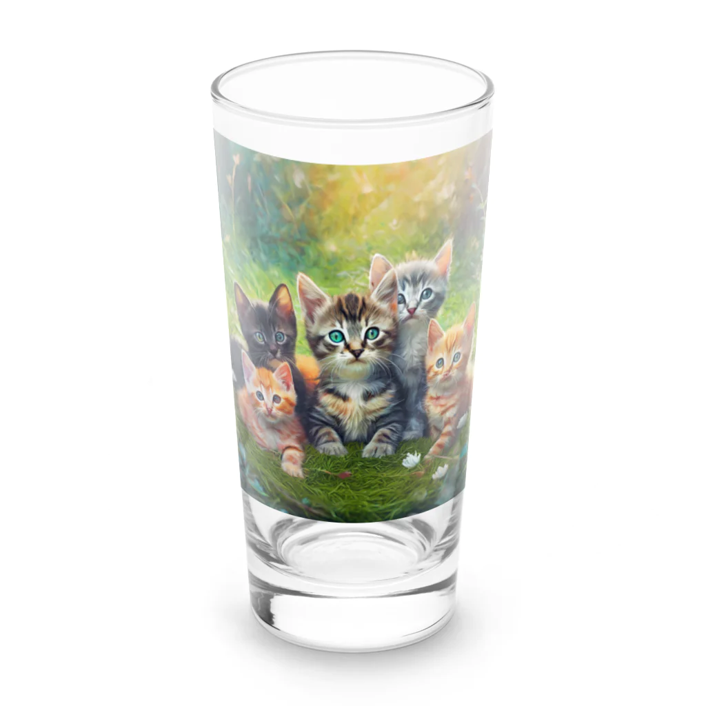 Colorful Canvasの猫ちゃん大集合 ロンググラス前面