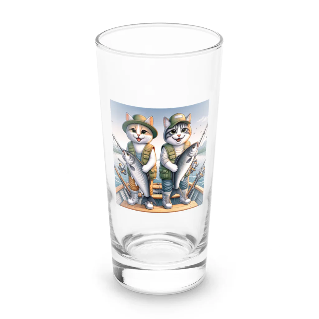 nekofishingのnekofishing仲良し Long Sized Water Glass :front