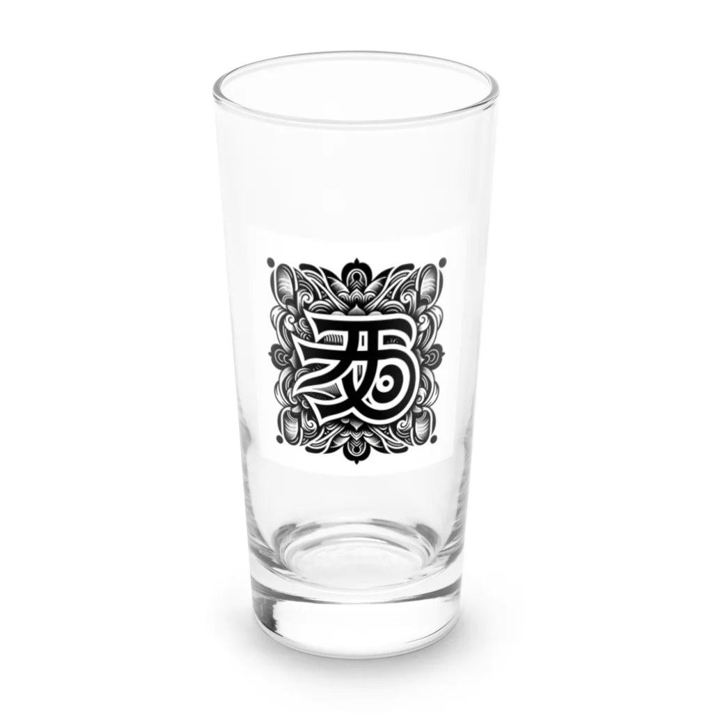 h-takujirouの梵字「クリーク」 Long Sized Water Glass :front