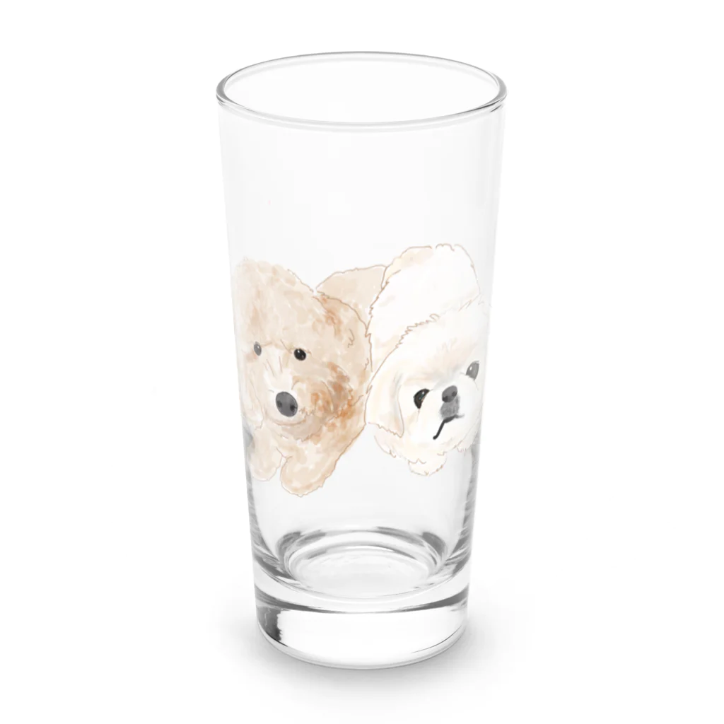 hanapecha_wannyanの可愛いわんちゃん Long Sized Water Glass :front