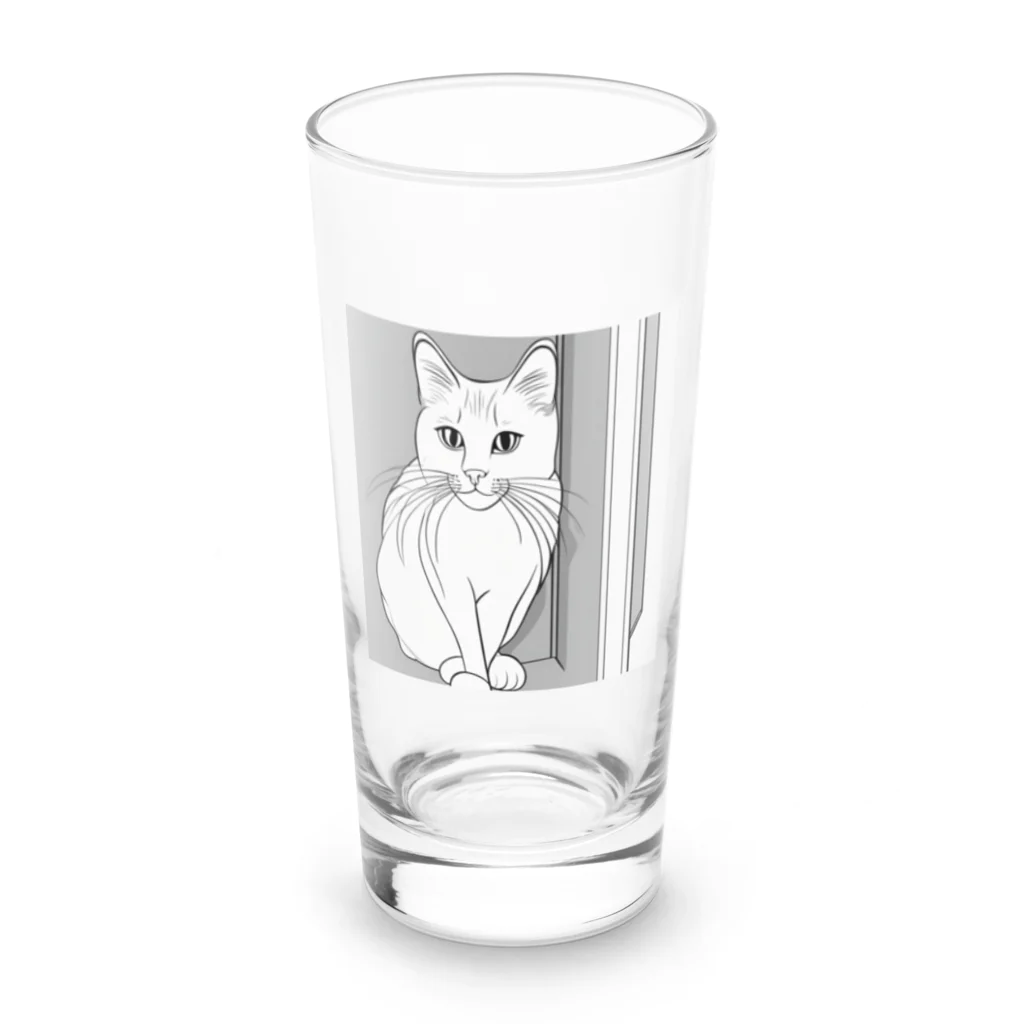 uq230528_suzuのネコ３ Long Sized Water Glass :front