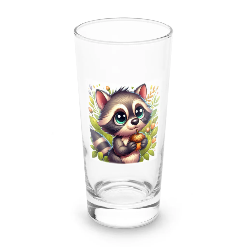 redpanda_pandaの会いたいなアライグマ Long Sized Water Glass :front