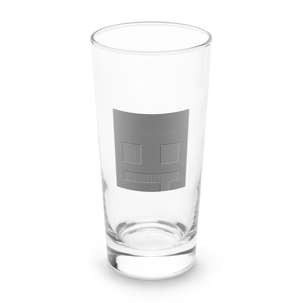 ぽつねん。のあのときのぽつねんの線（黒） Long Sized Water Glass :front