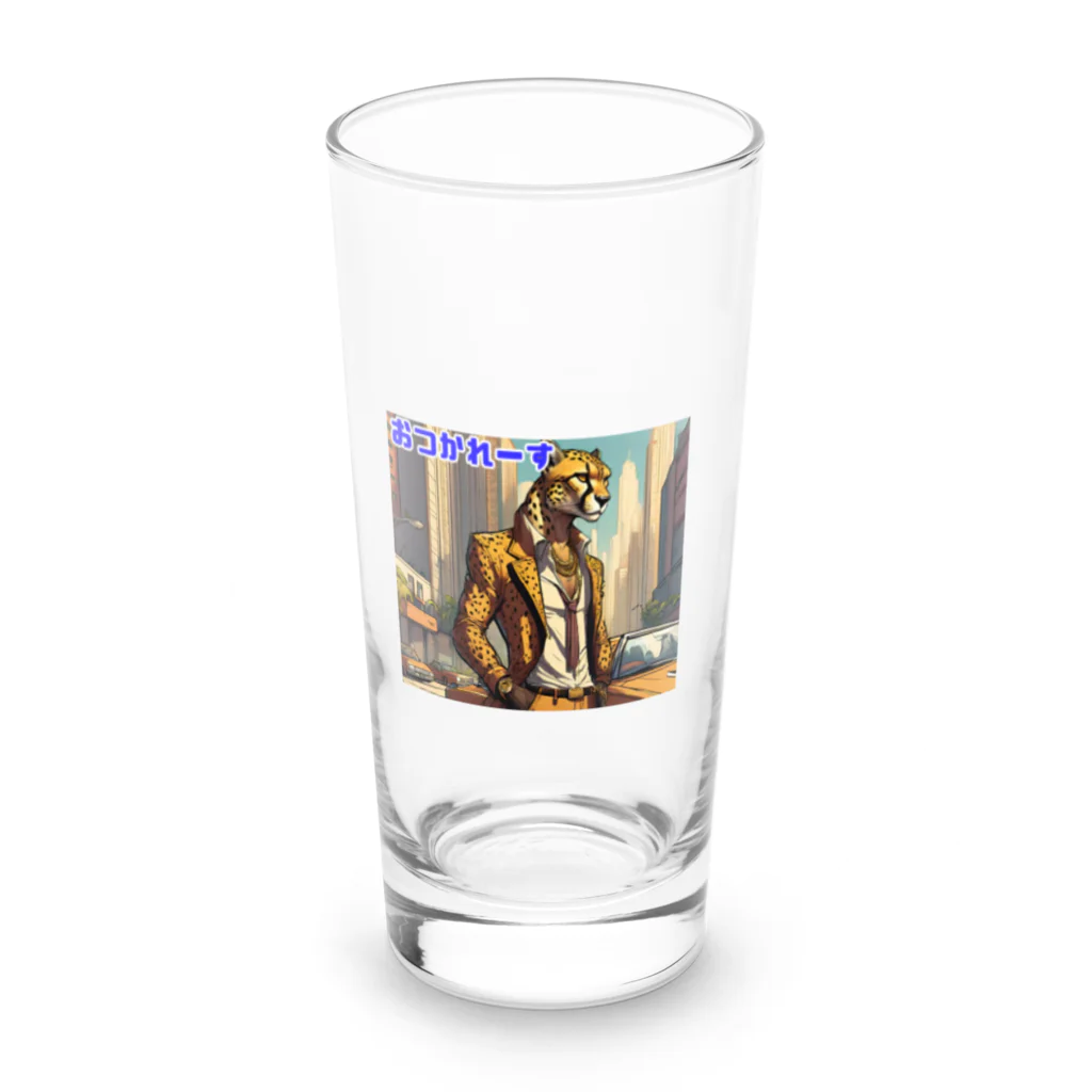 shigeグッズ工房の都会派ヒョウ之助 Long Sized Water Glass :front