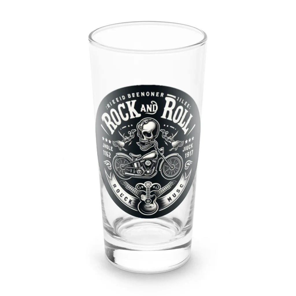 ロック堂のバイクアンドギター Long Sized Water Glass :front