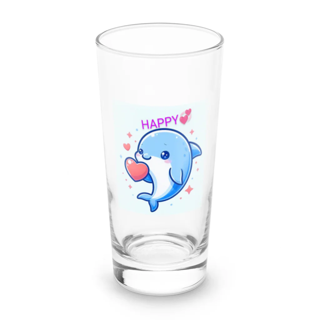 終わらない夢🌈の可愛いイルカちゃん🐬💞 Long Sized Water Glass :front