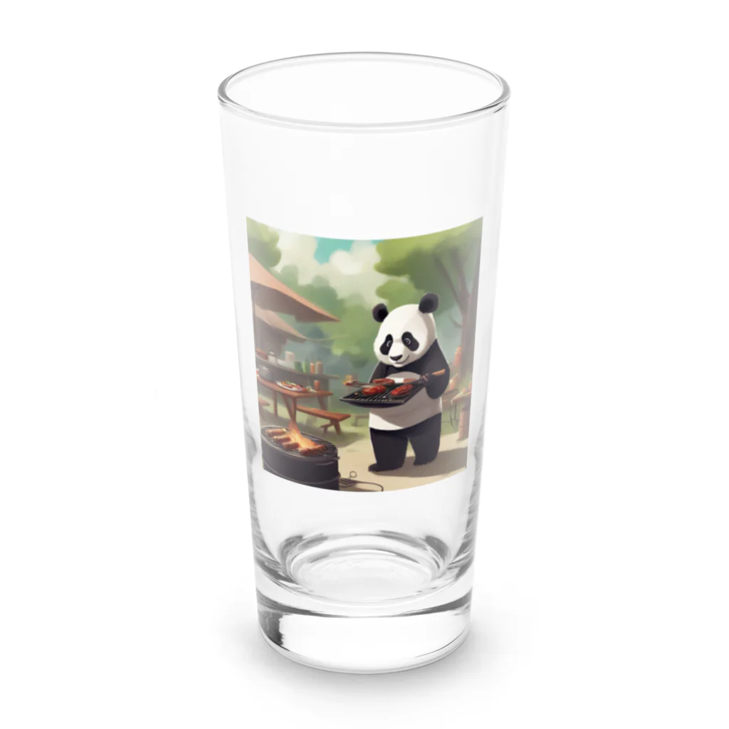 ycm02111968の「食欲をそそるパンダが食事を運びます！」 Long Sized Water Glass :front