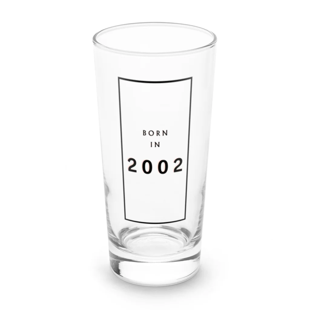 Identity brand -sonzai shomei-の【生年】BORN in 2002 /2002年生まれ Long Sized Water Glass :front