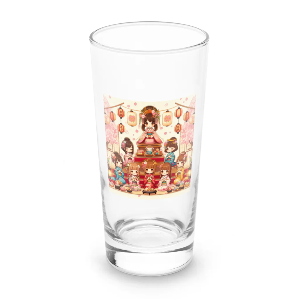 oura12の「ひな祭りプレゼント」のイメージを思い浮かべてみてください！ Long Sized Water Glass :front