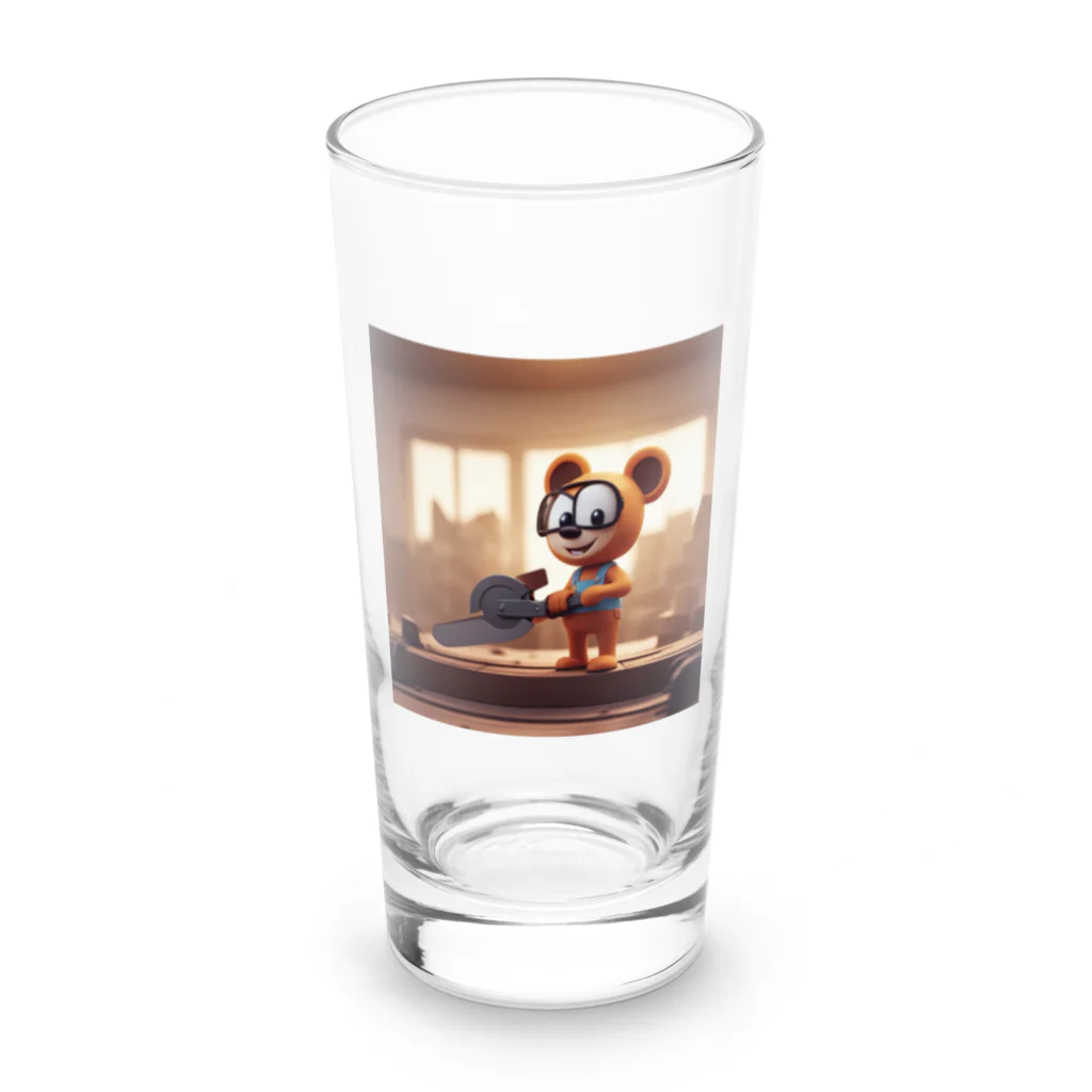 DeeeeDののこぎりのキャラクター Long Sized Water Glass :front