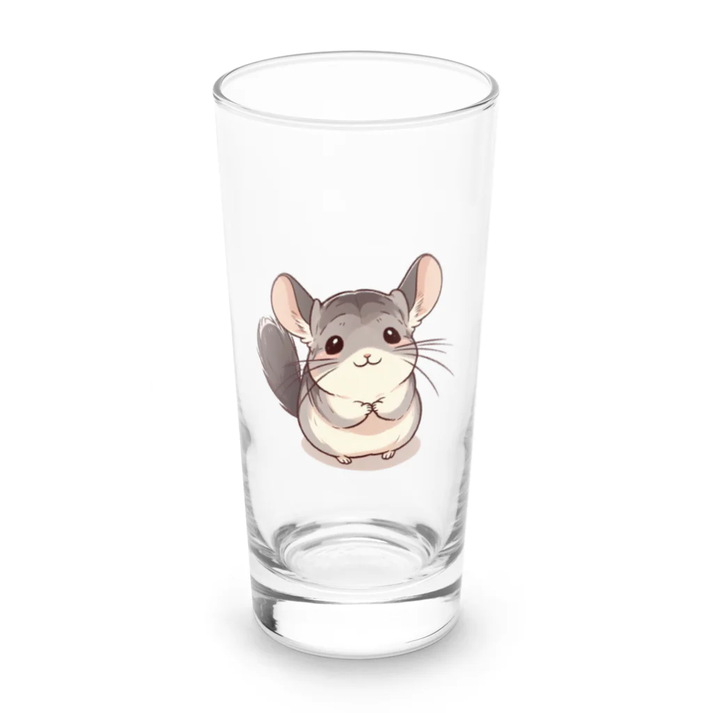 もふっとチンチラ🐭のおねだりチンチラ Long Sized Water Glass :front