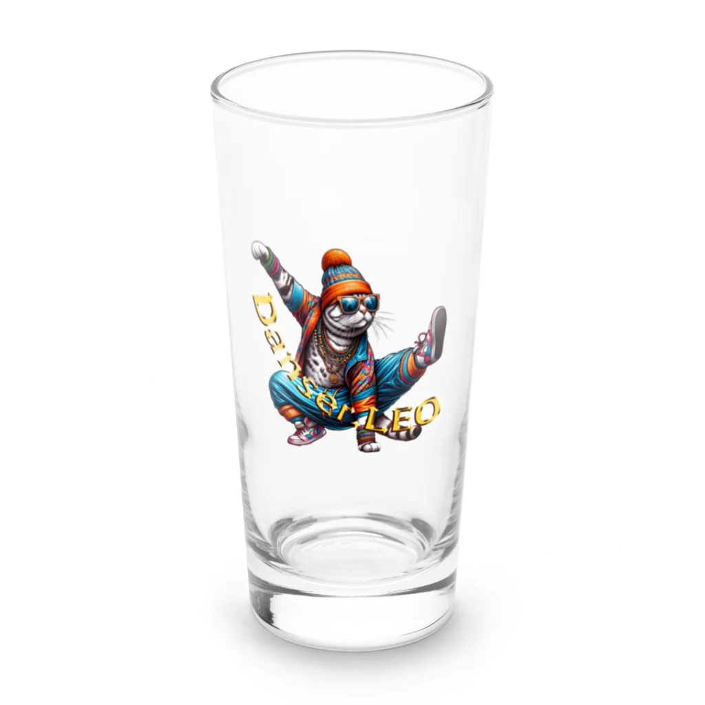 HIPHOPぬこ様のDanser.LEO(ダンサー・れお) Long Sized Water Glass :front