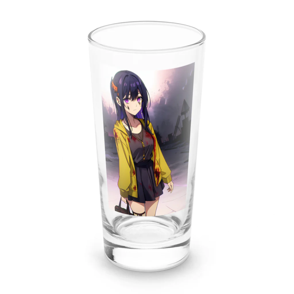 ほっこりアニメマートのゾンビィ～10 Long Sized Water Glass :front