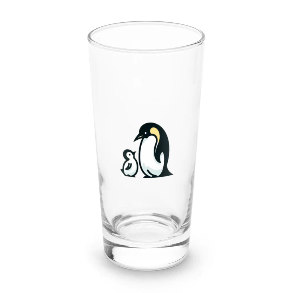 もふもふの森のペンギンのおやこ Long Sized Water Glass :front