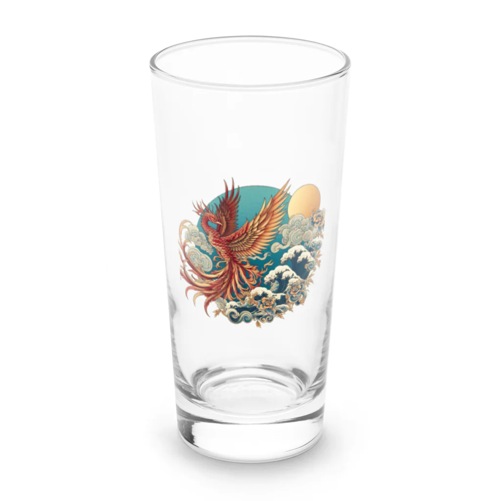 雲華堂の鳳凰 Long Sized Water Glass :front