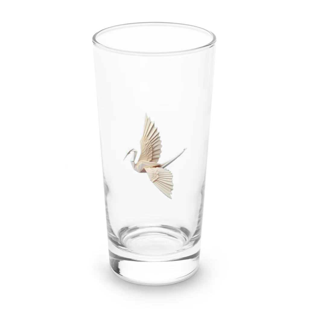 雲華堂の鶴　原点回帰 Long Sized Water Glass :front