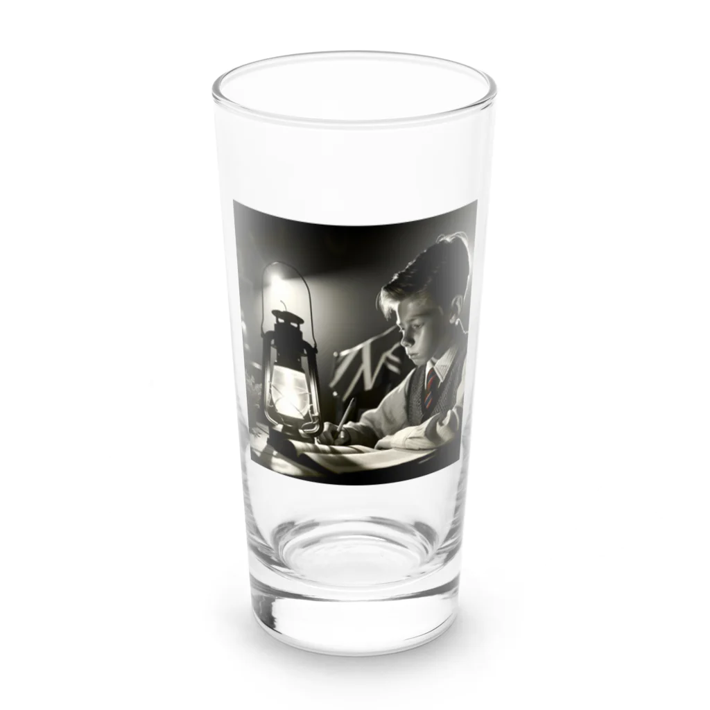 neko_inu_loveloveのstudy boy Long Sized Water Glass :front