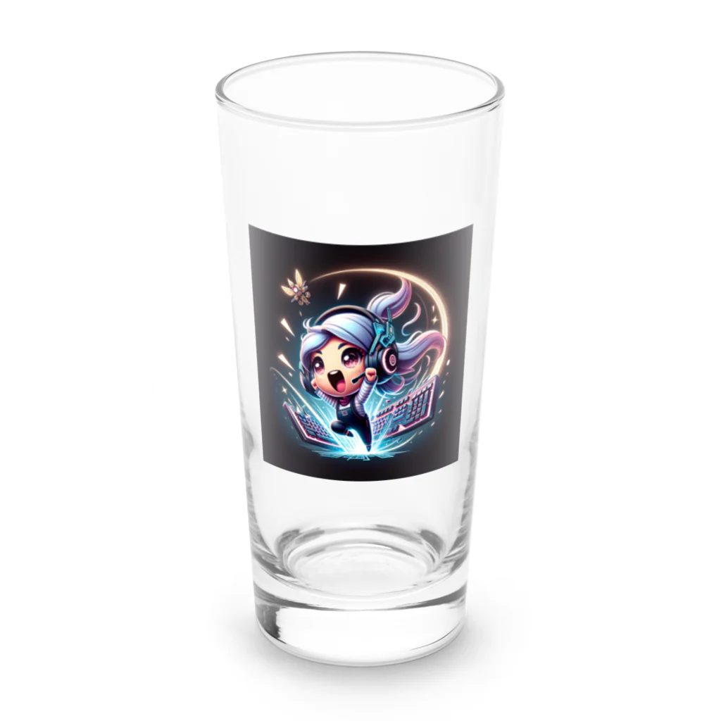 iSysのゲーミング少女ピーシー Long Sized Water Glass :front