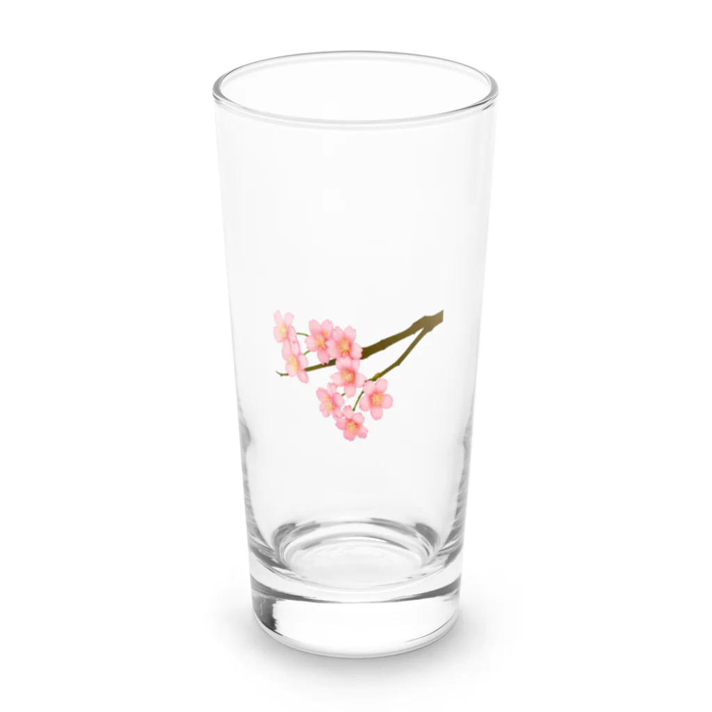 紅藤コミミズクの桜 Long Sized Water Glass :front