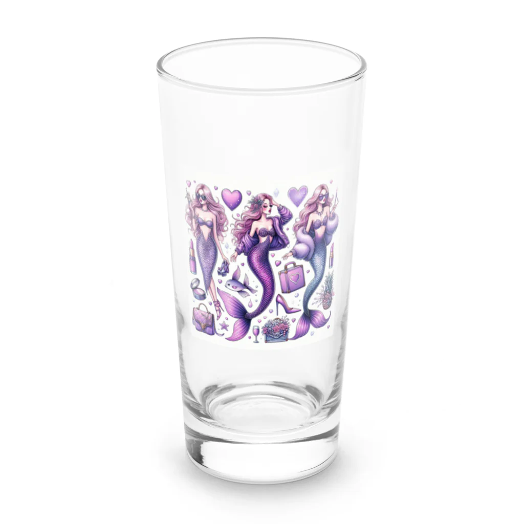 run-mermaidのセクシーマーメイド Long Sized Water Glass :front