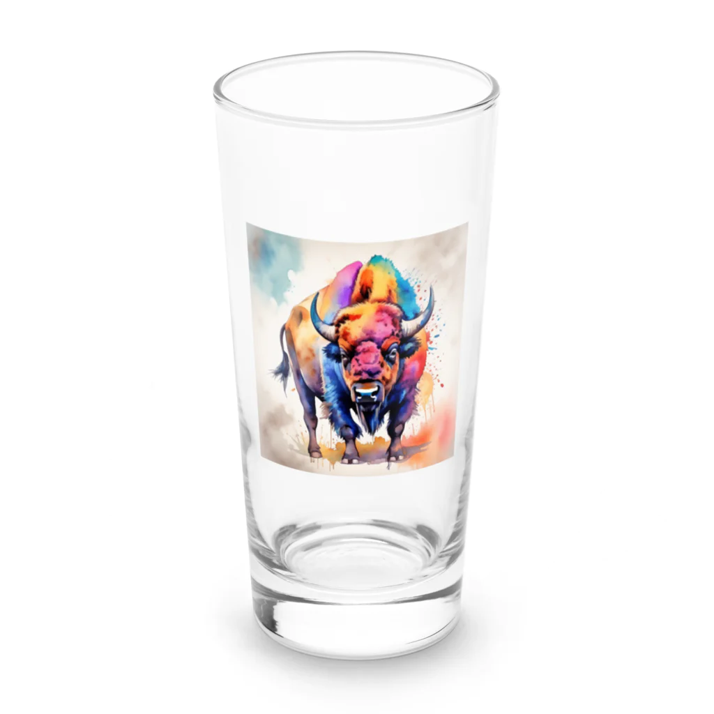 【ma chérie】A treasury of love.のカラフルバッファロー Long Sized Water Glass :front