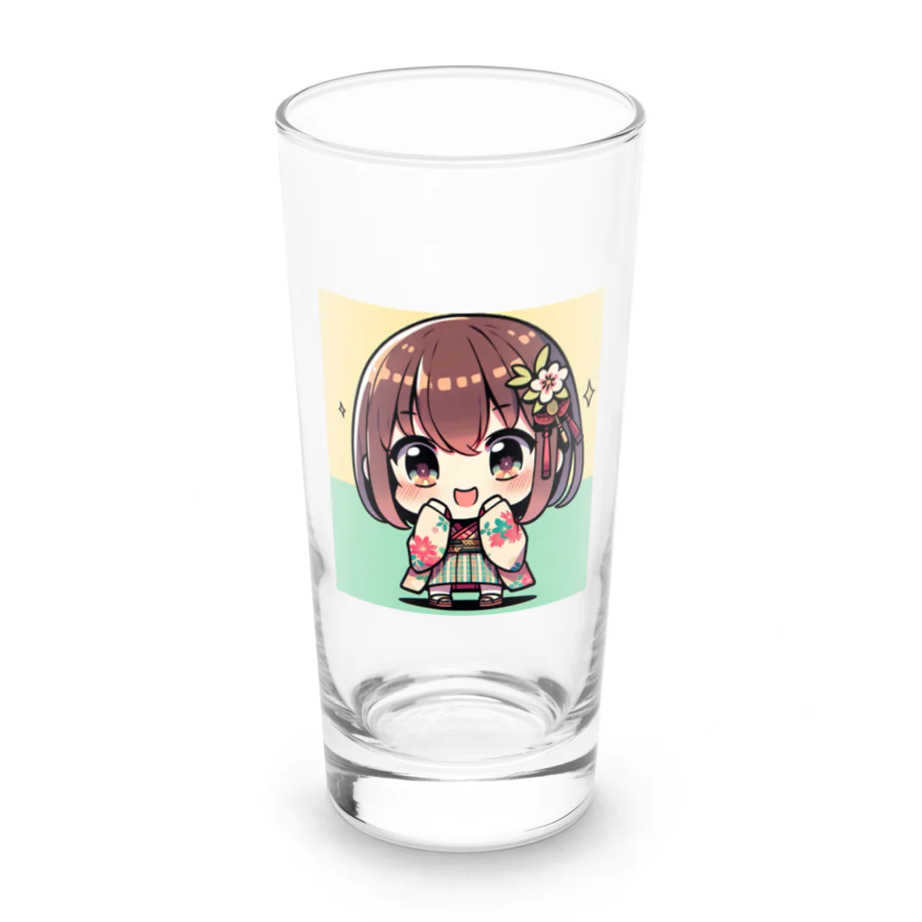 takecooの和服女子 Long Sized Water Glass :front