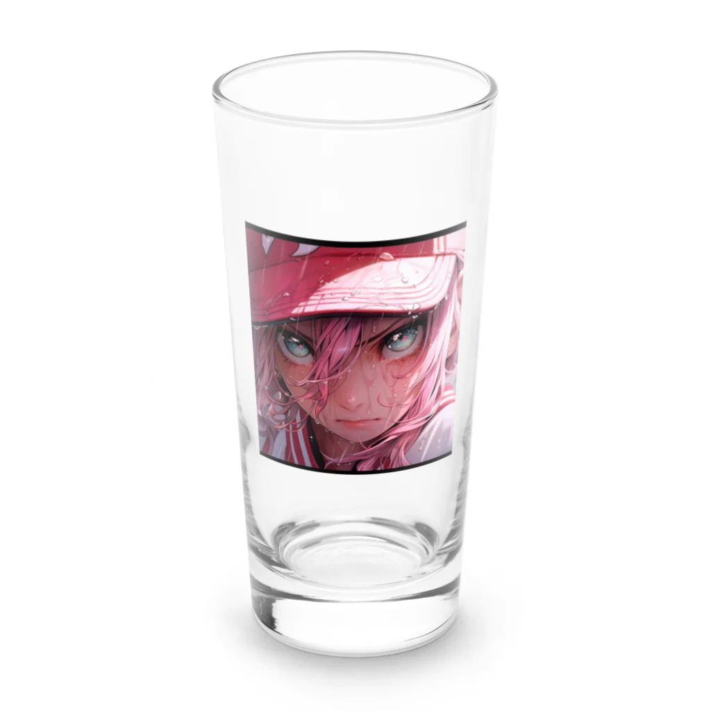 ぶーたんの熱血少女の燃える情熱 Long Sized Water Glass :front