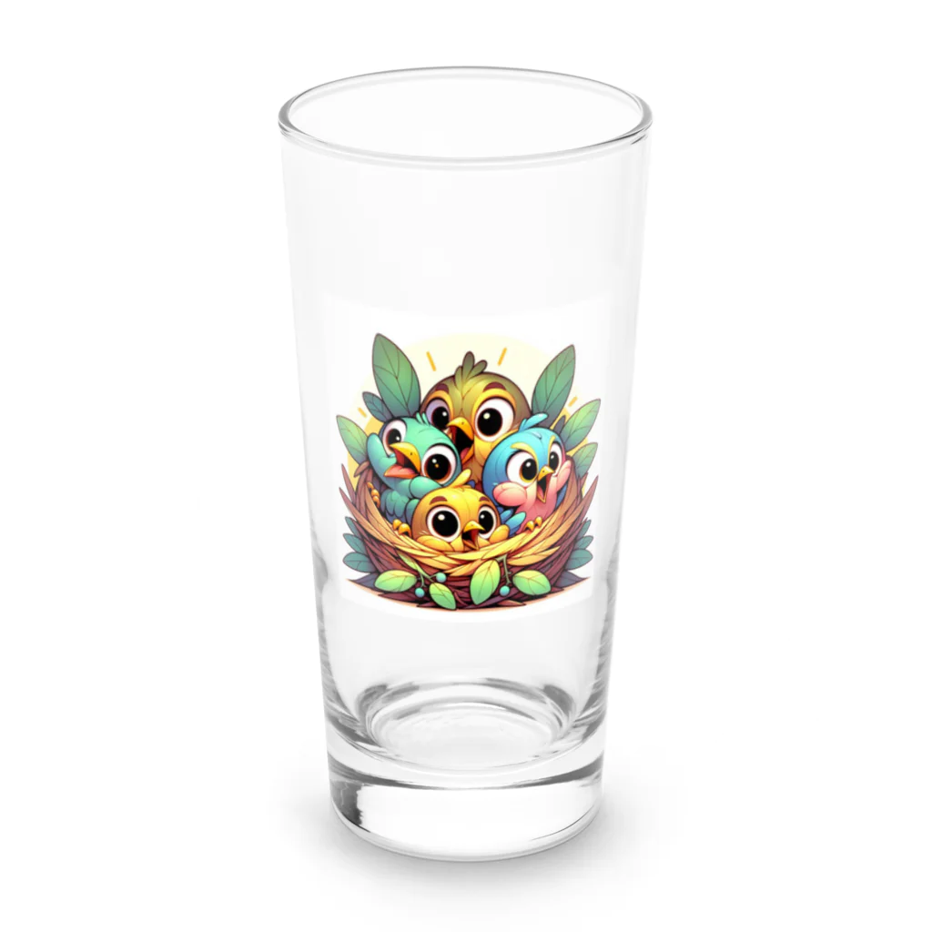 ラディアンス・ストアの元気な赤ちゃん鳥 Long Sized Water Glass :front