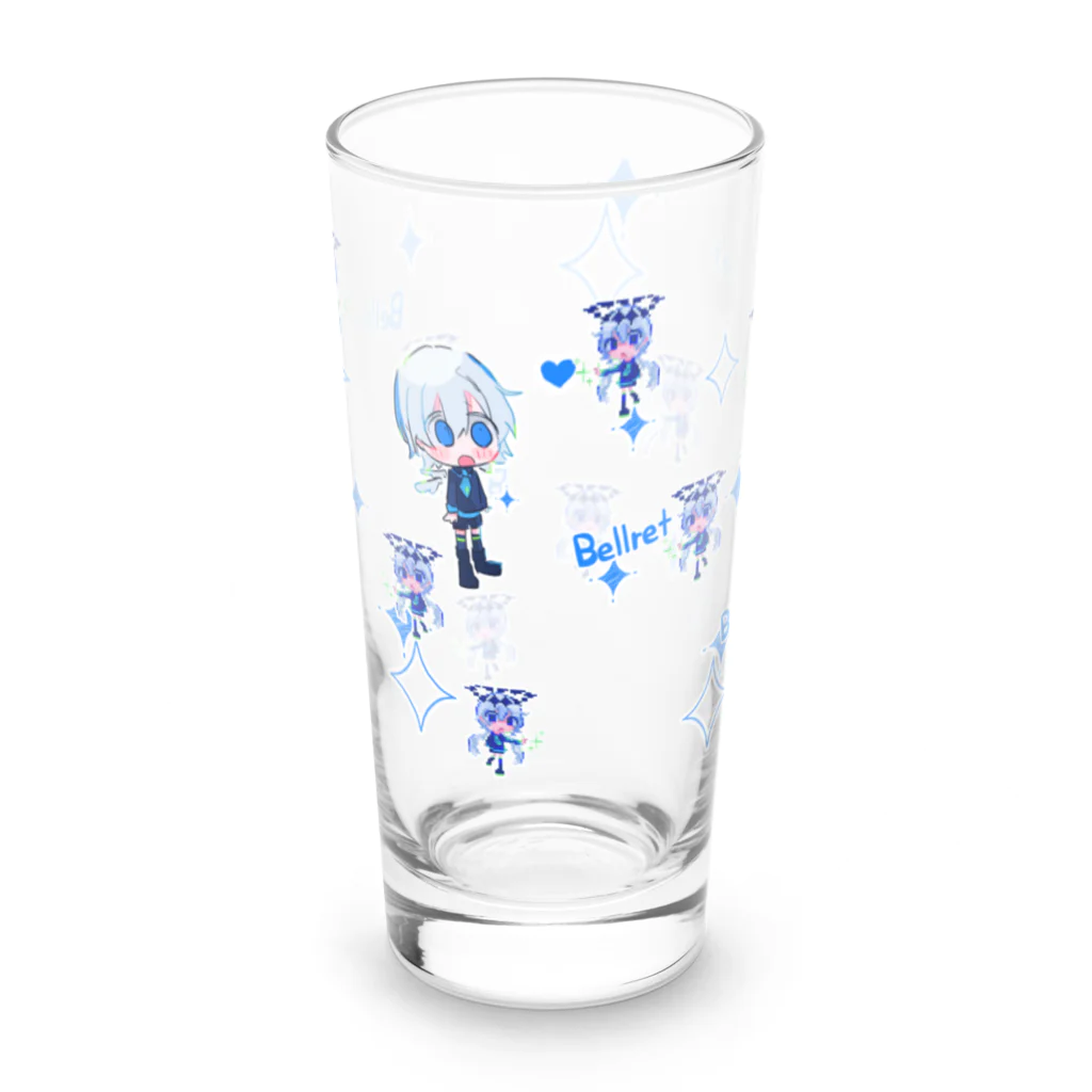 あちぇろの総柄のベルレットくん、総レットくん Long Sized Water Glass :front