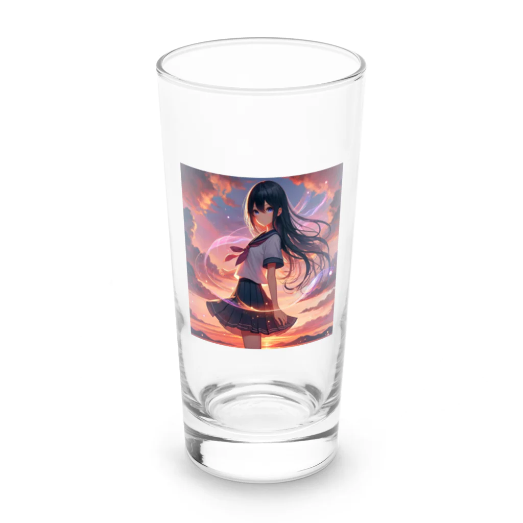 music_japanのファンタジー女子高生 Long Sized Water Glass :front