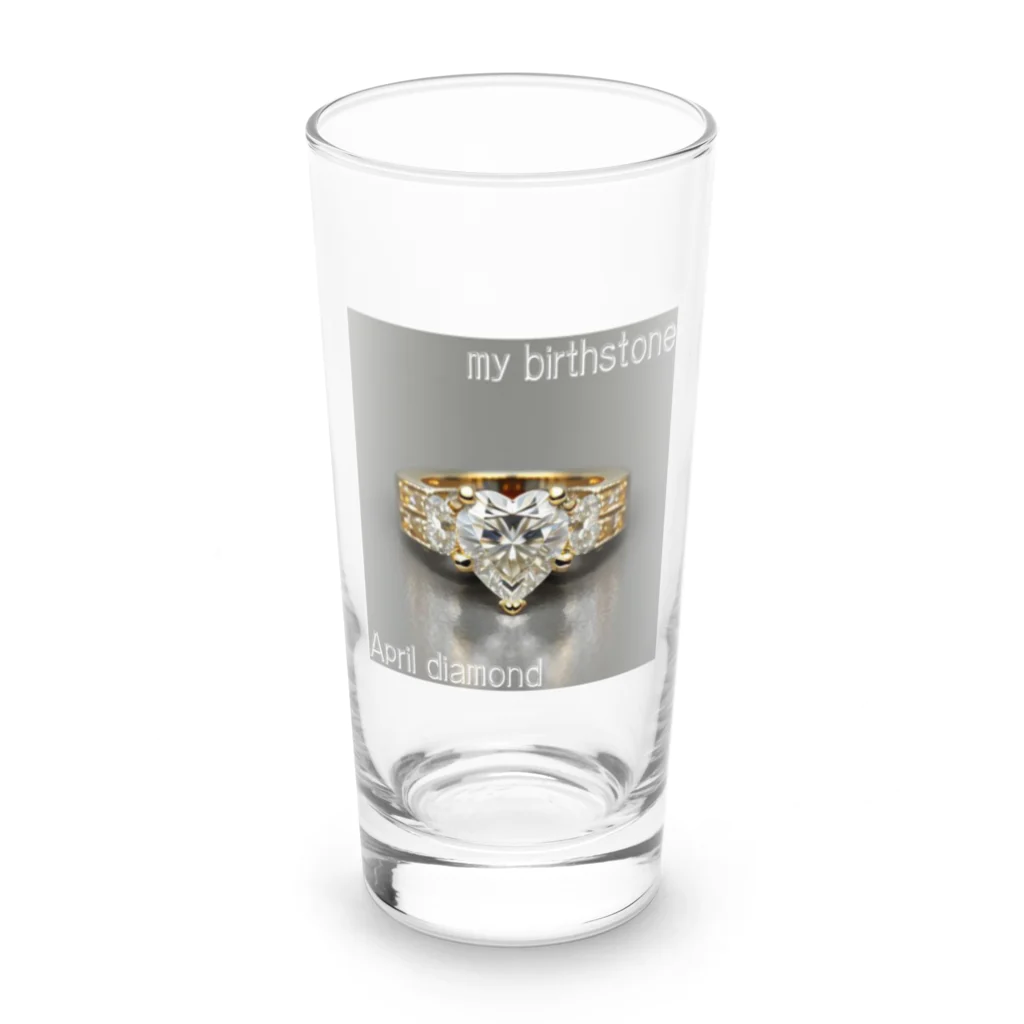 ゆうめい♏のBirthstone/heart-shaped ring/April Long Sized Water Glass :front