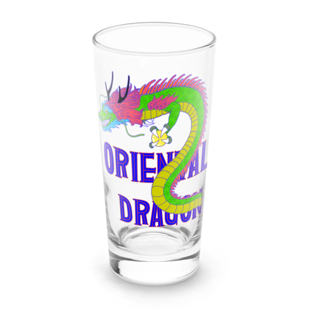 LalaHangeulのORIENTAL DRAGON（龍）英字バージョン Long Sized Water Glass :front