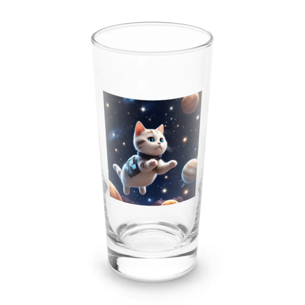 mugimugiの宇宙子猫 Long Sized Water Glass :front