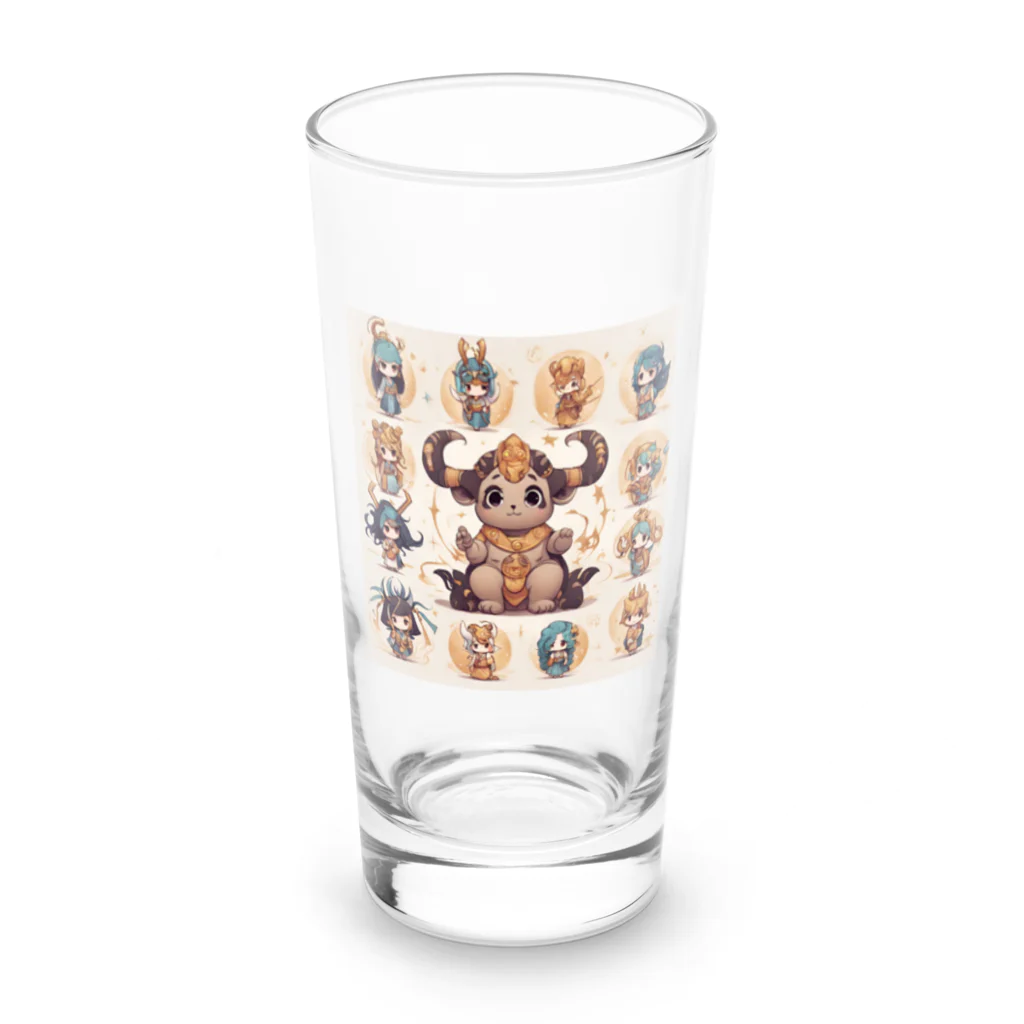 キャットデッドの十二支プリティジーザス Long Sized Water Glass :front