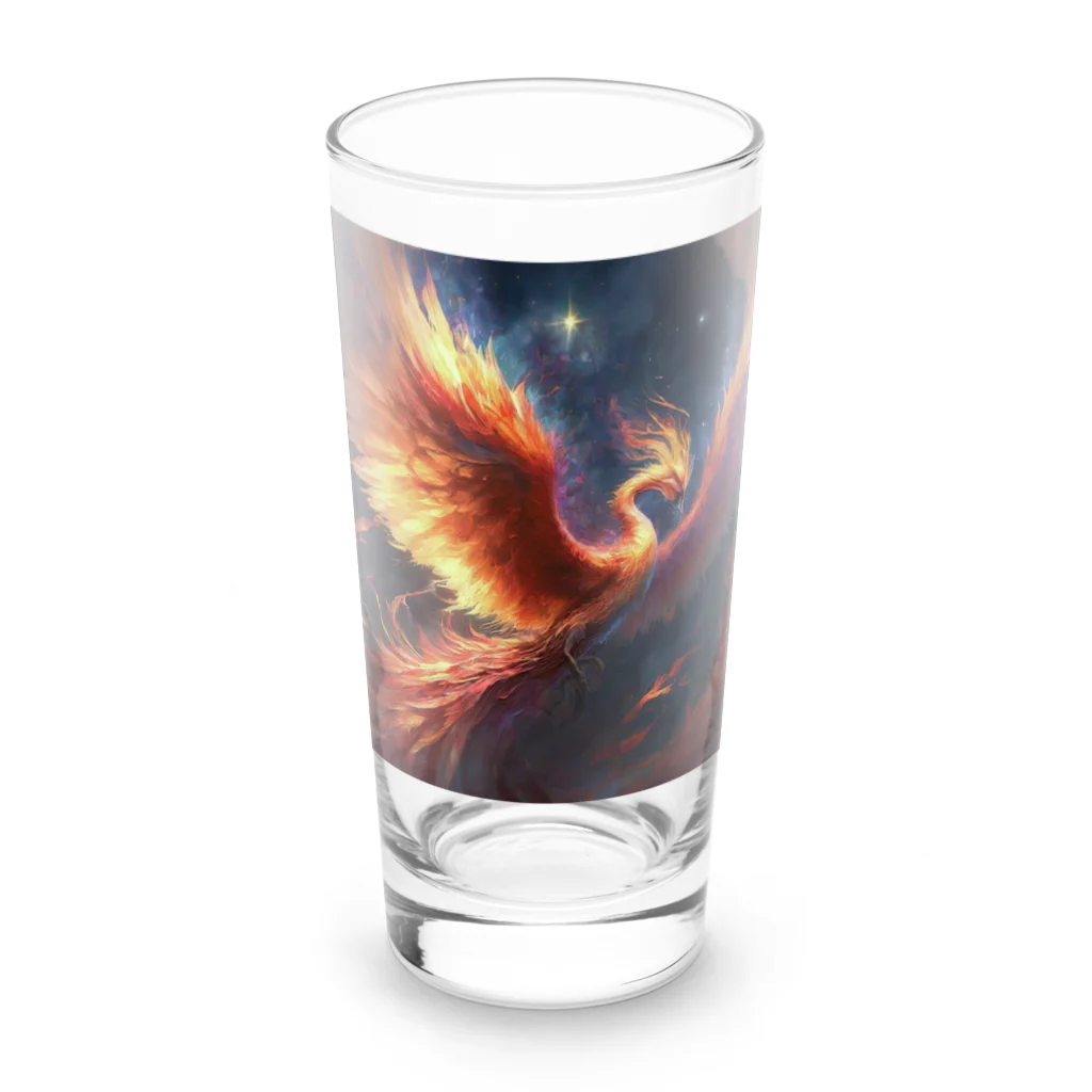 ハピネスの星を翔ける不死鳥 Long Sized Water Glass :front