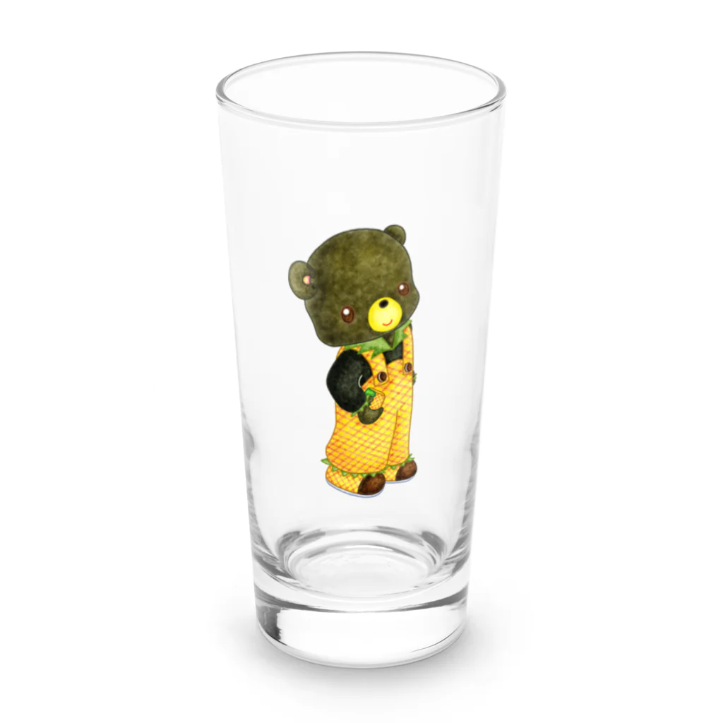 satoayaのアニマルカフェのフルーツファッション　パイナップル Long Sized Water Glass :front