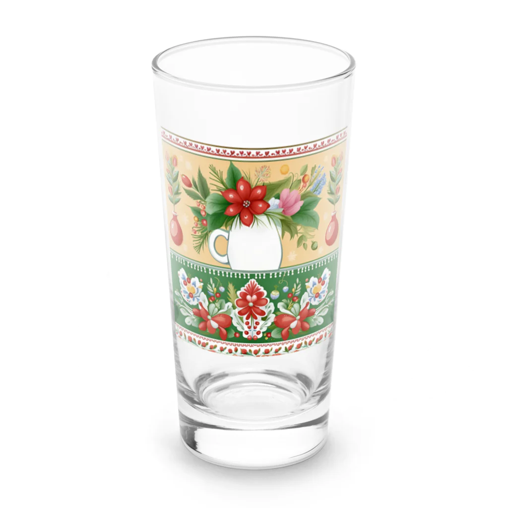 (っ◔◡◔)っ ♥ Le Petit Trésor ♥の花の詩カップ(The Flower Poetry Cup) Long Sized Water Glass :front